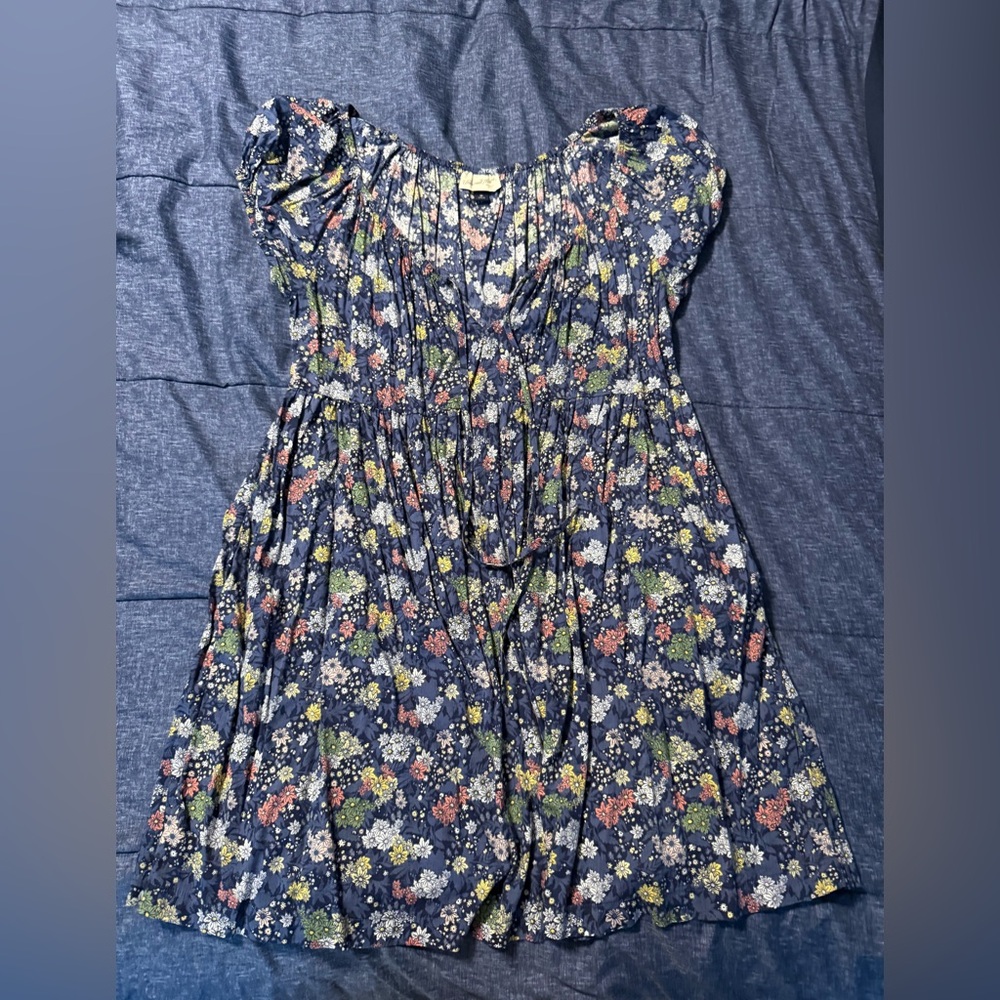 Universal Thread Women’s Floral Dress in Blue and Pink
